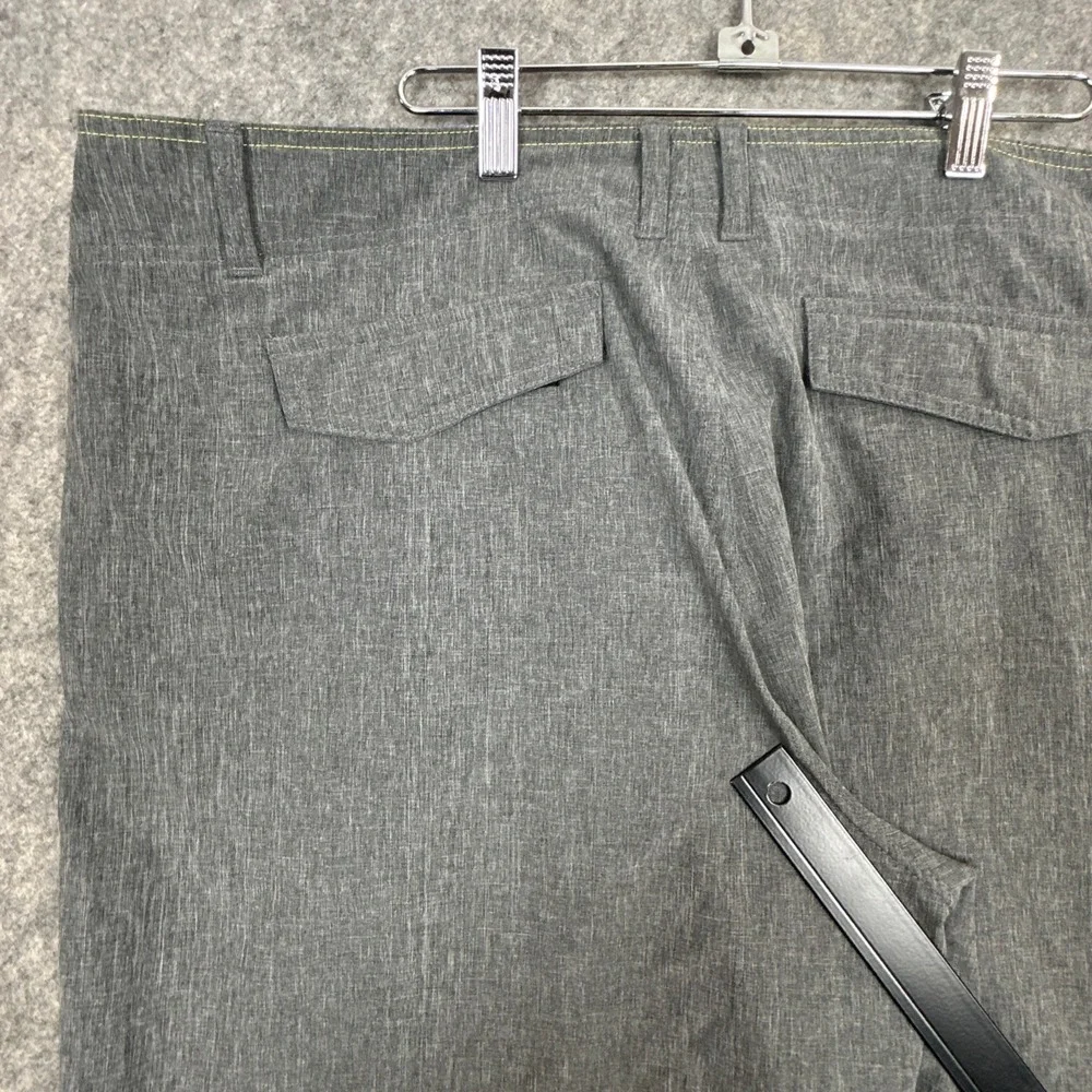 AFTCO Shorts Mens 40 Gray AFTECH Fishing Performance Casual Heathered Utility
